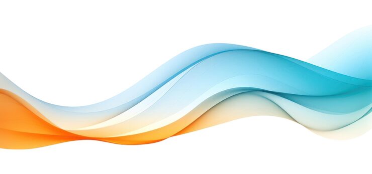 Organic swirl in blue and orange